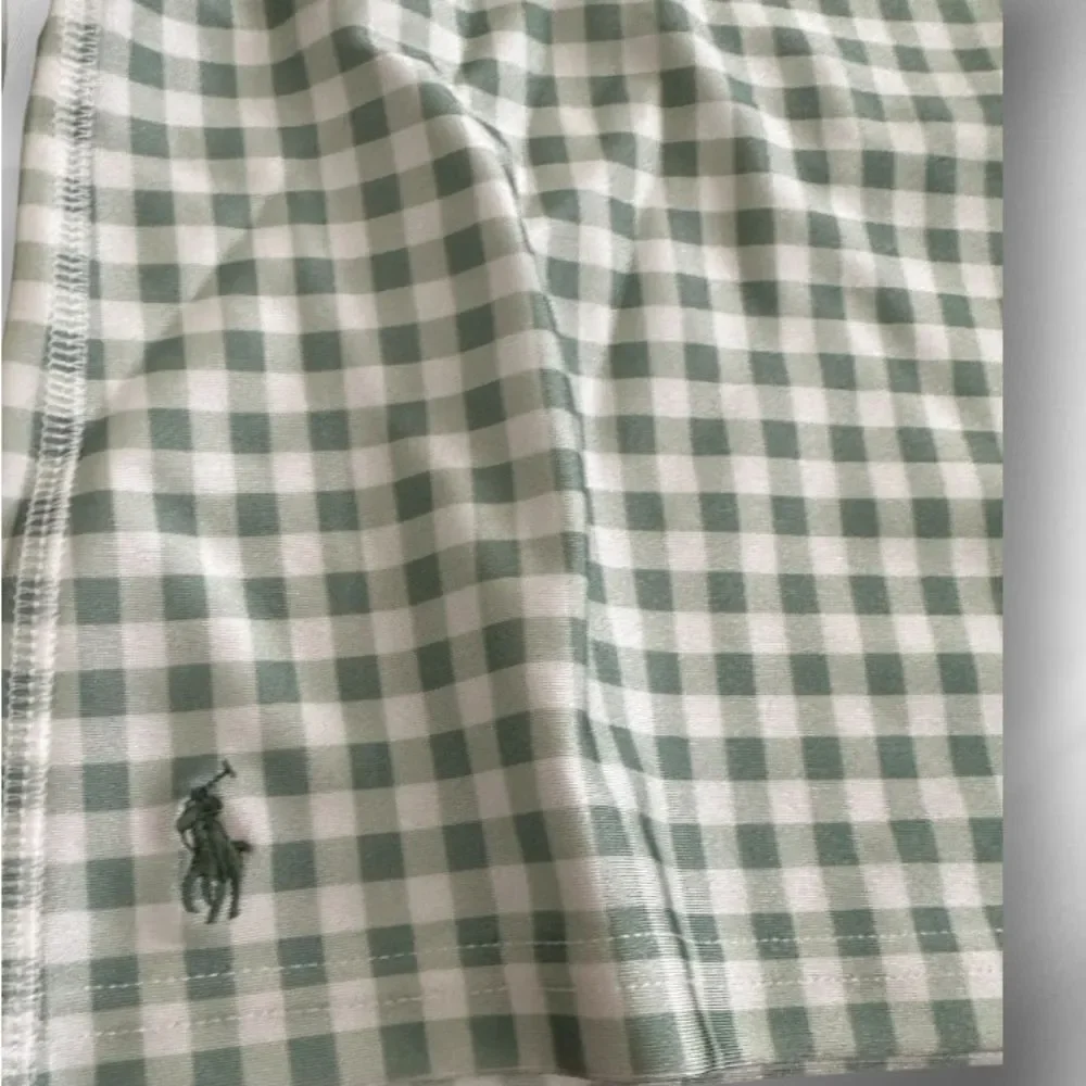Polo Ralph Lauren Toddler Girls Green Gingham Long Sleeve Rashguard, 3T, NWT